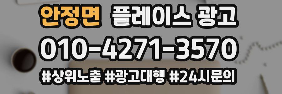 안정면 플레이스 광고