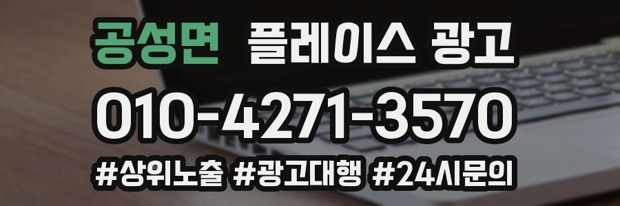 공성면 플레이스 광고