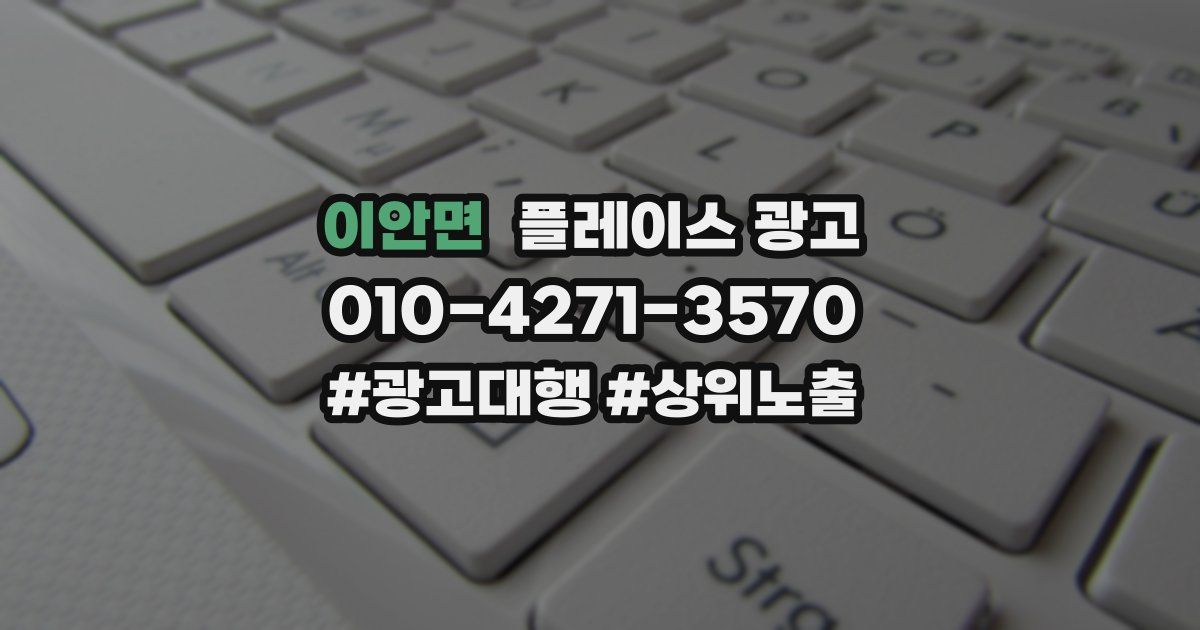 이안면 플레이스 광고