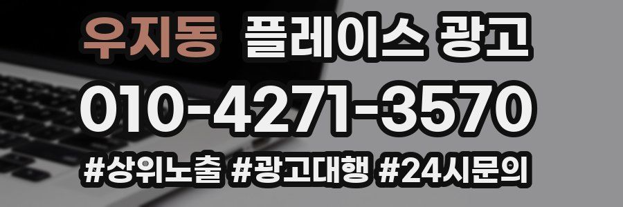 우지동 플레이스 광고
