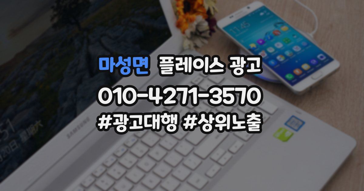 마성면 플레이스 광고