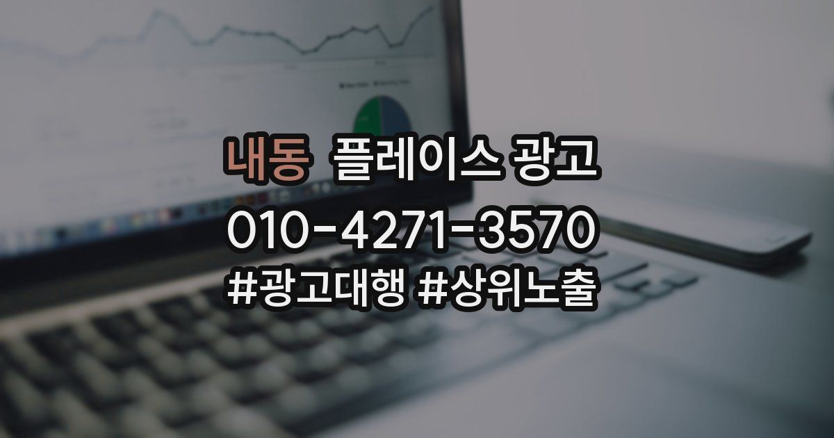 내동 플레이스 광고