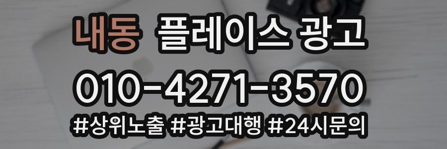 내동 플레이스 광고
