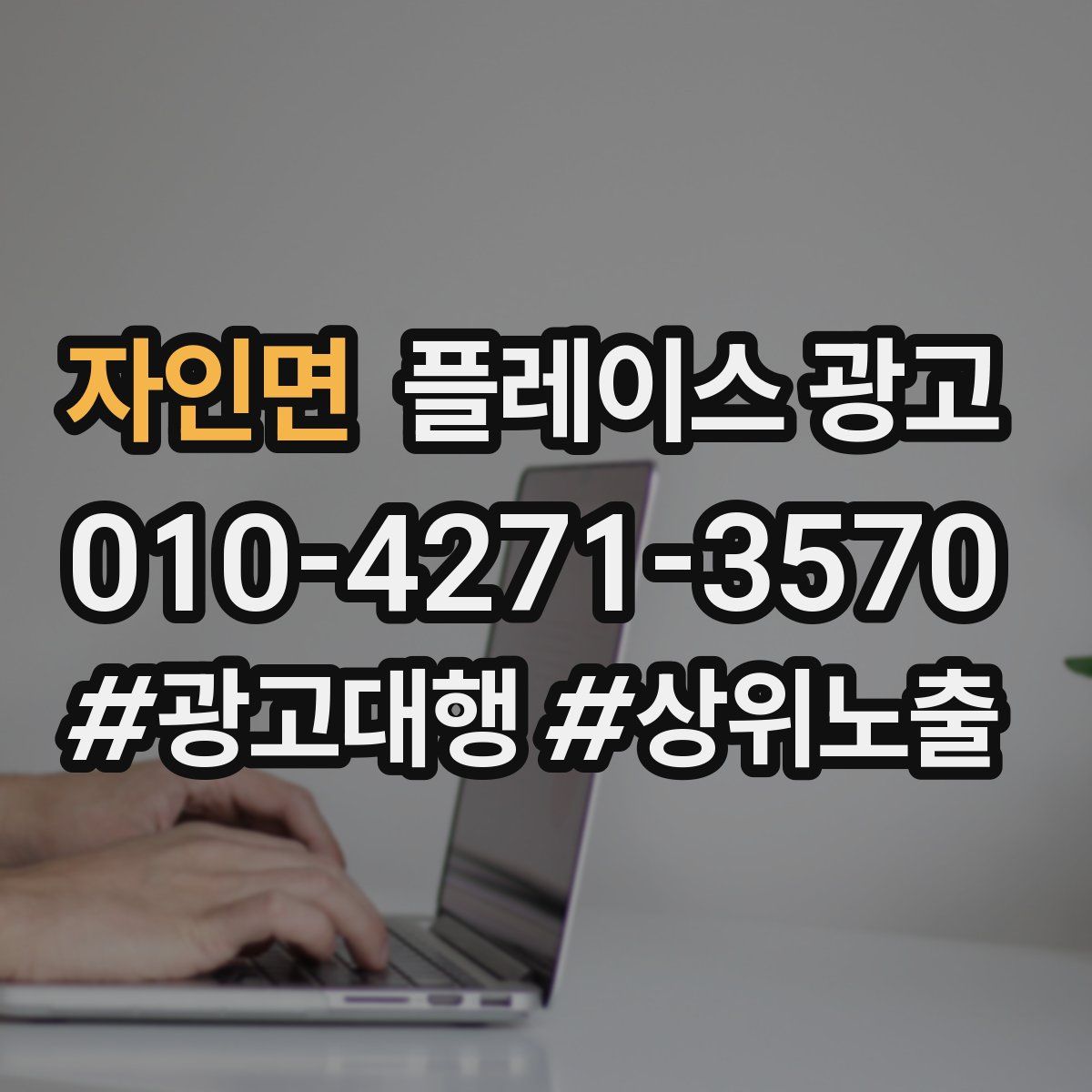 자인면 플레이스 광고
