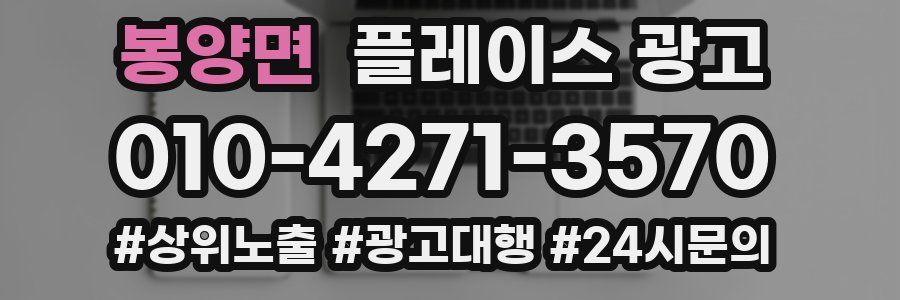 봉양면 플레이스 광고
