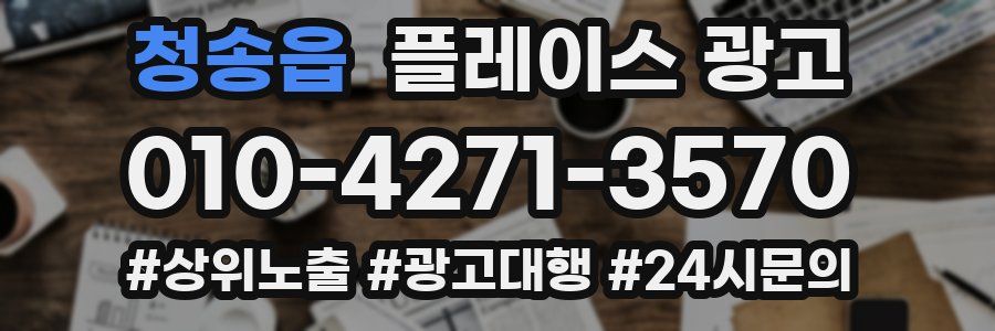 청송읍 플레이스 광고