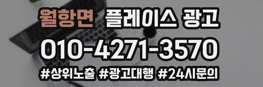 월항면 플레이스 광고