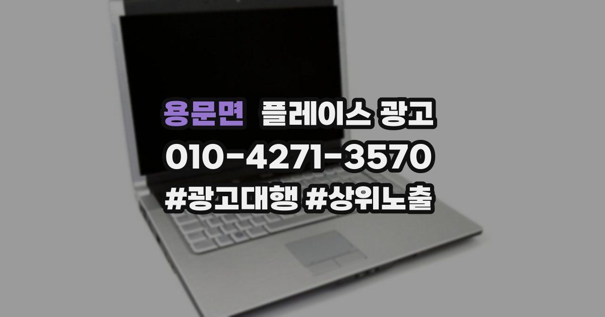 용문면 플레이스 광고
