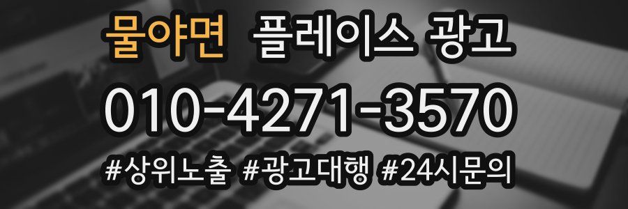 물야면 플레이스 광고