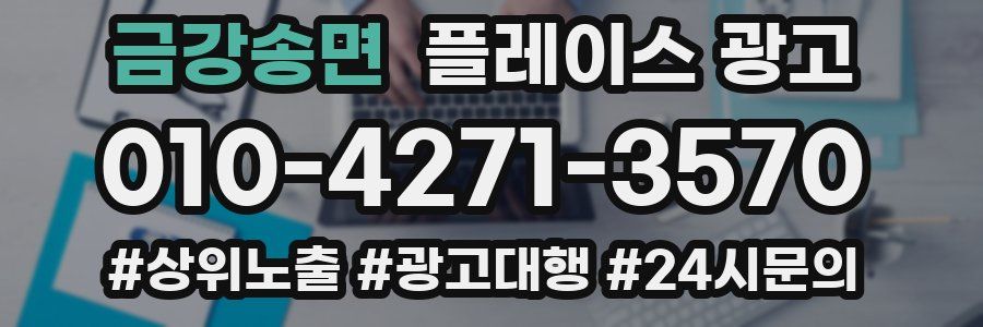 금강송면 플레이스 광고