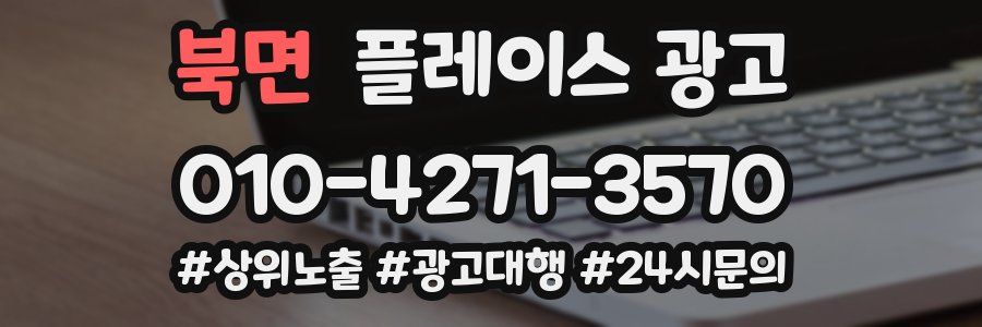 북면 플레이스 광고