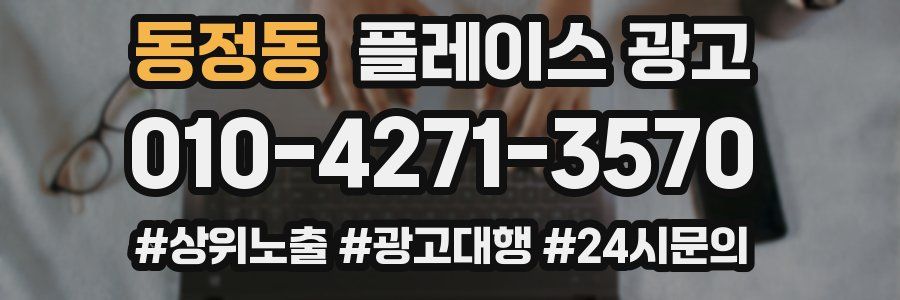 동정동 플레이스 광고