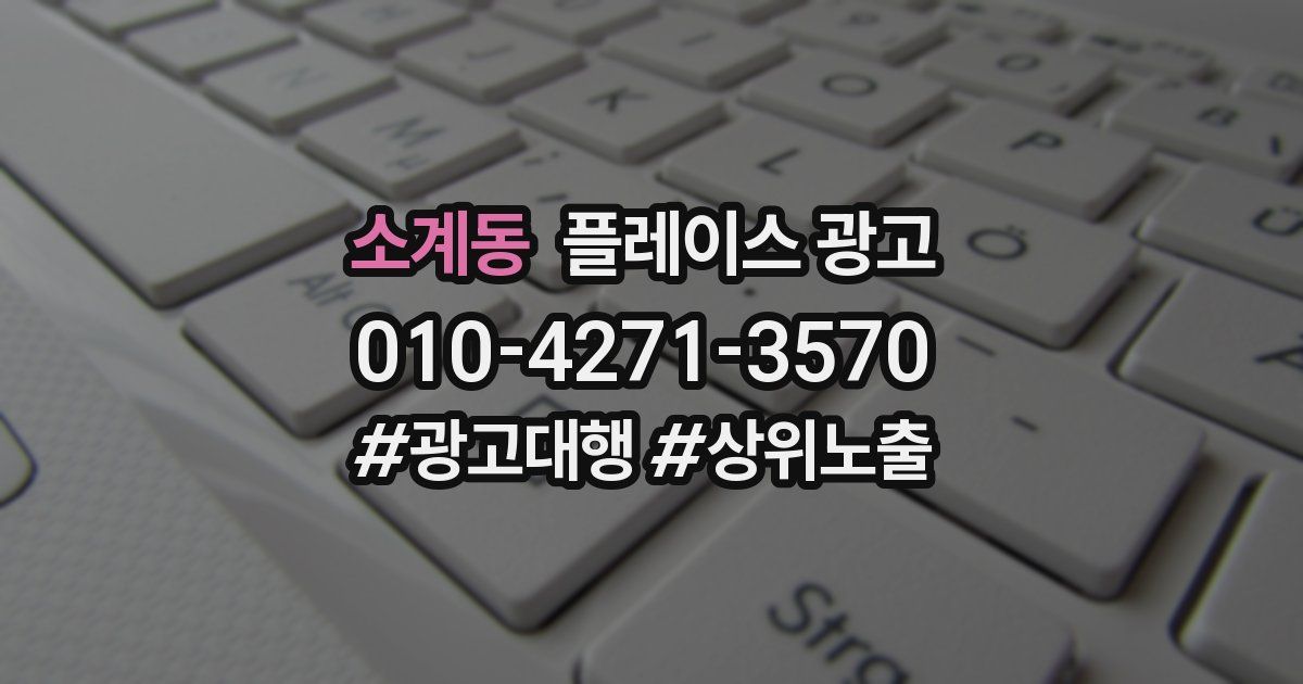 소계동 플레이스 광고