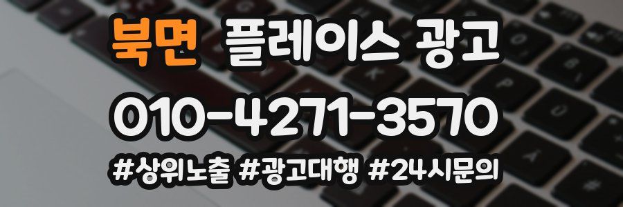 북면 플레이스 광고