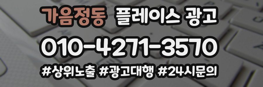 가음정동 플레이스 광고