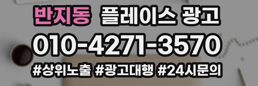 반지동 플레이스 광고
