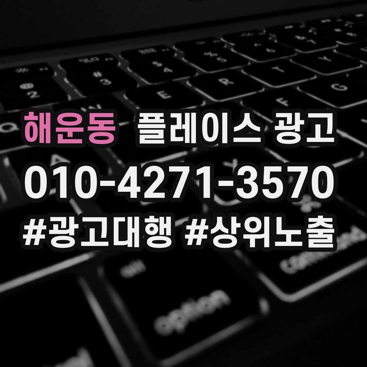 해운동 플레이스 광고