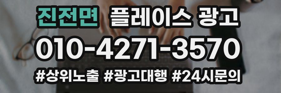 진전면 플레이스 광고