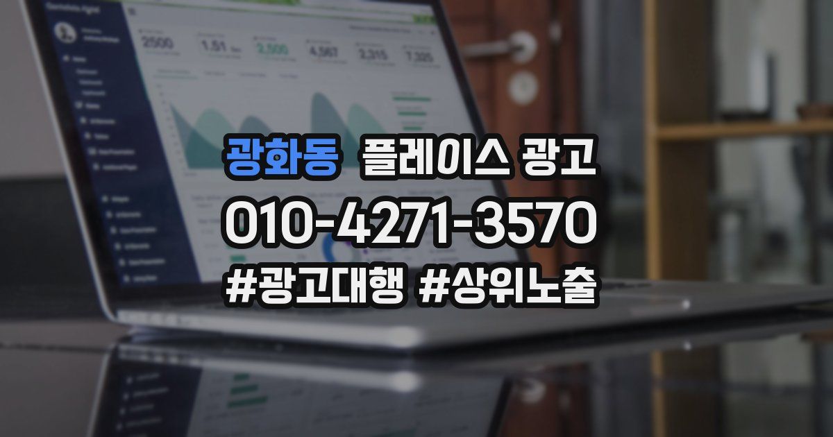 광화동 플레이스 광고