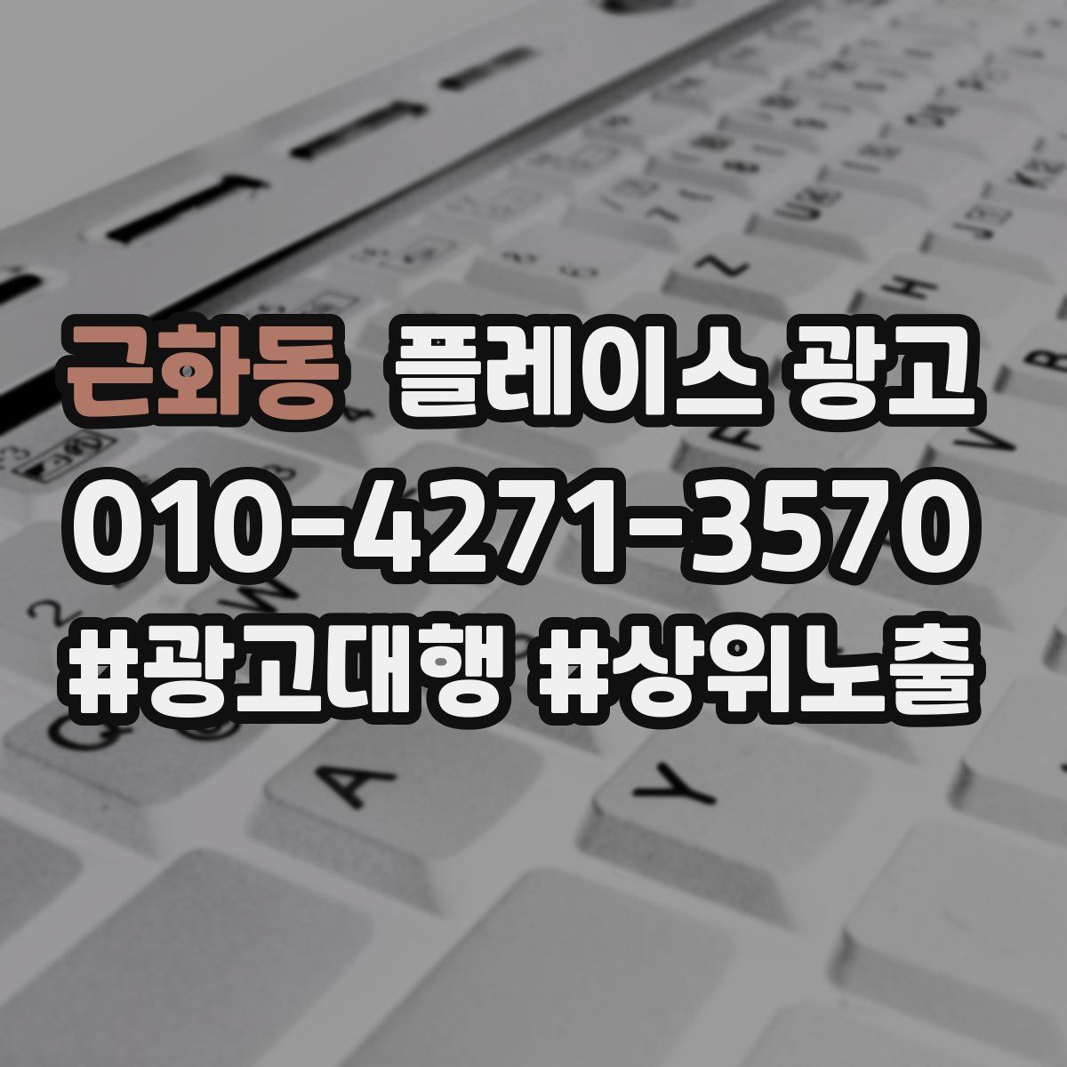근화동 플레이스 광고