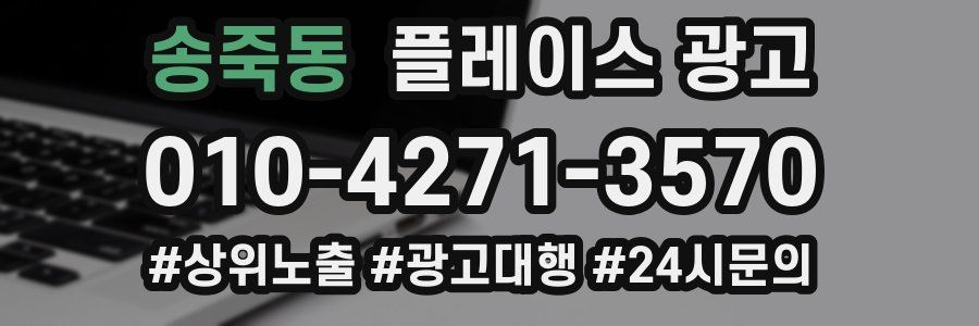 송죽동 플레이스 광고