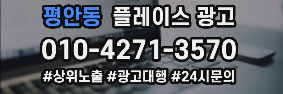 평안동 플레이스 광고
