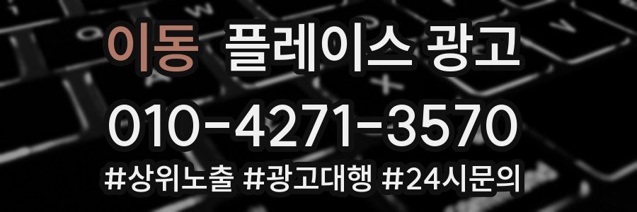이동 플레이스 광고
