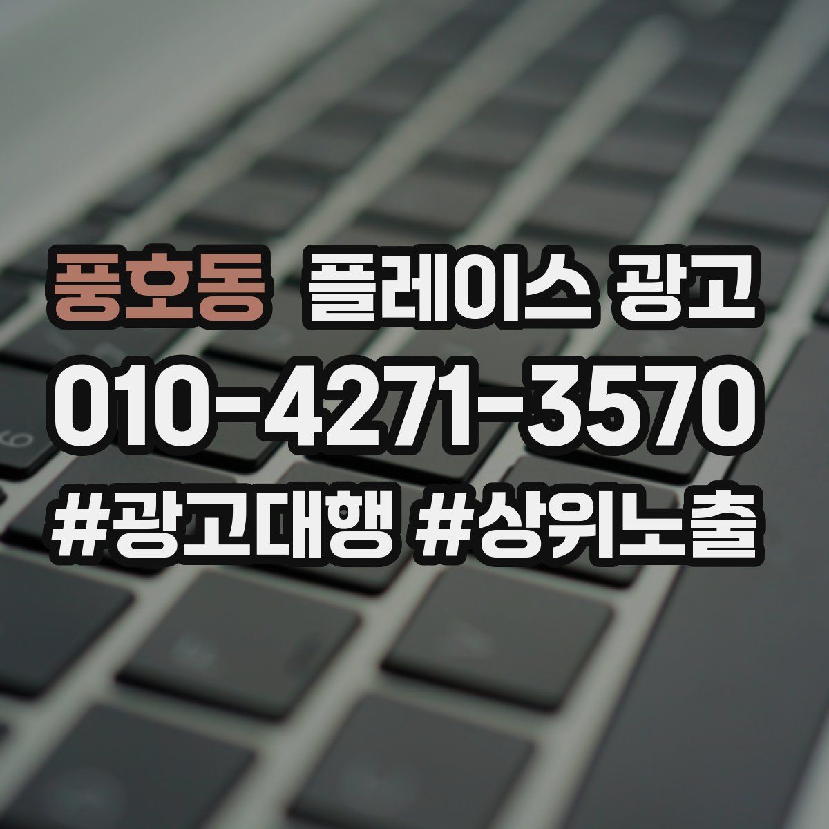 풍호동 플레이스 광고