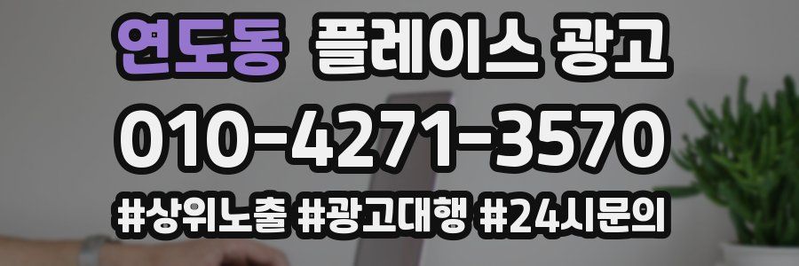 연도동 플레이스 광고