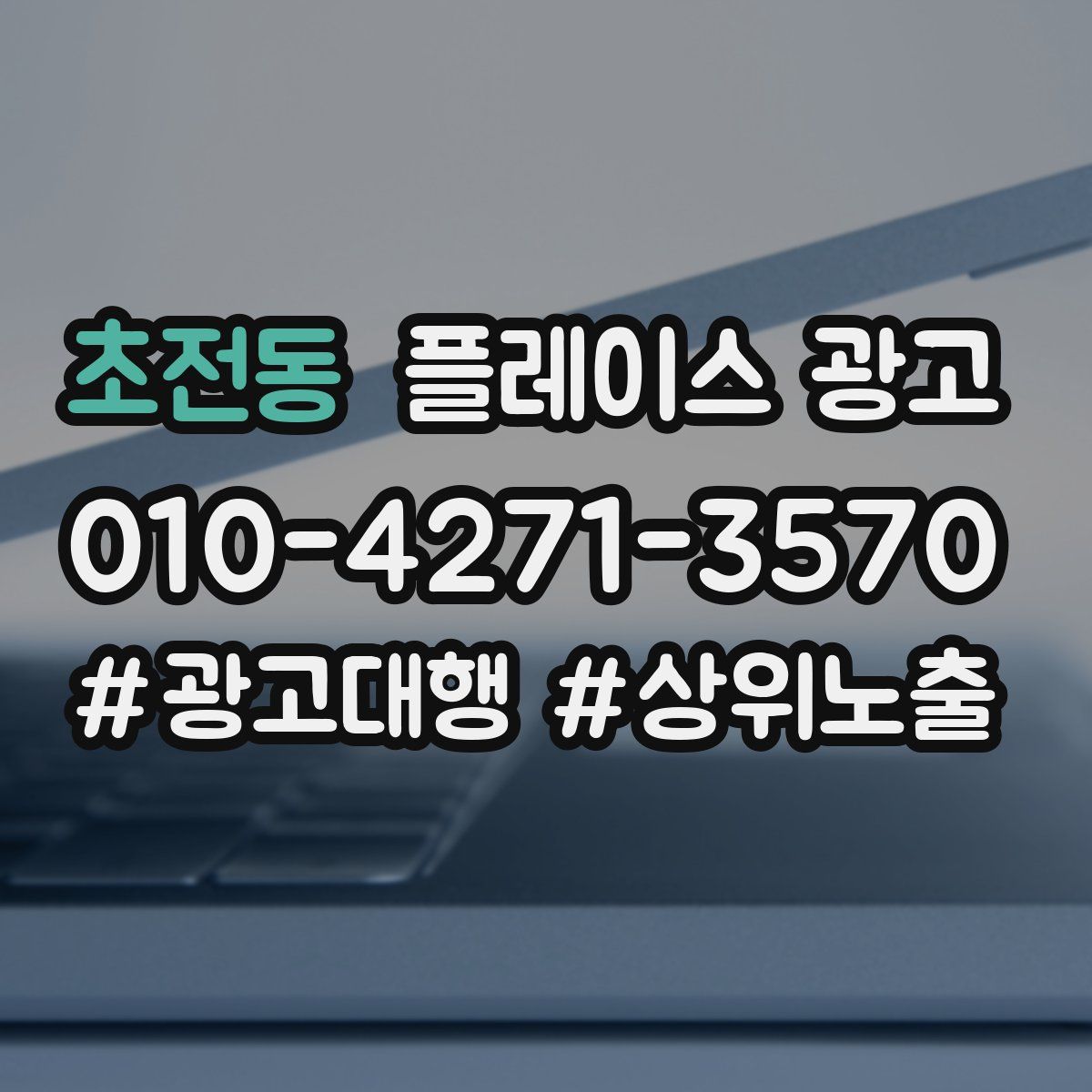 초전동 플레이스 광고