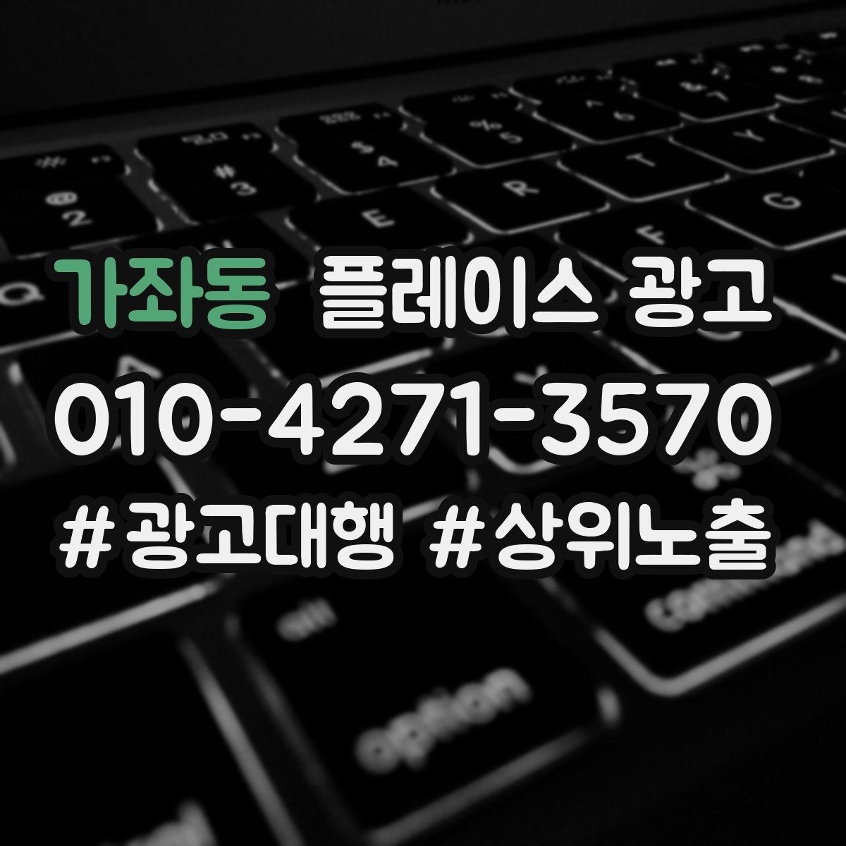 가좌동 플레이스 광고