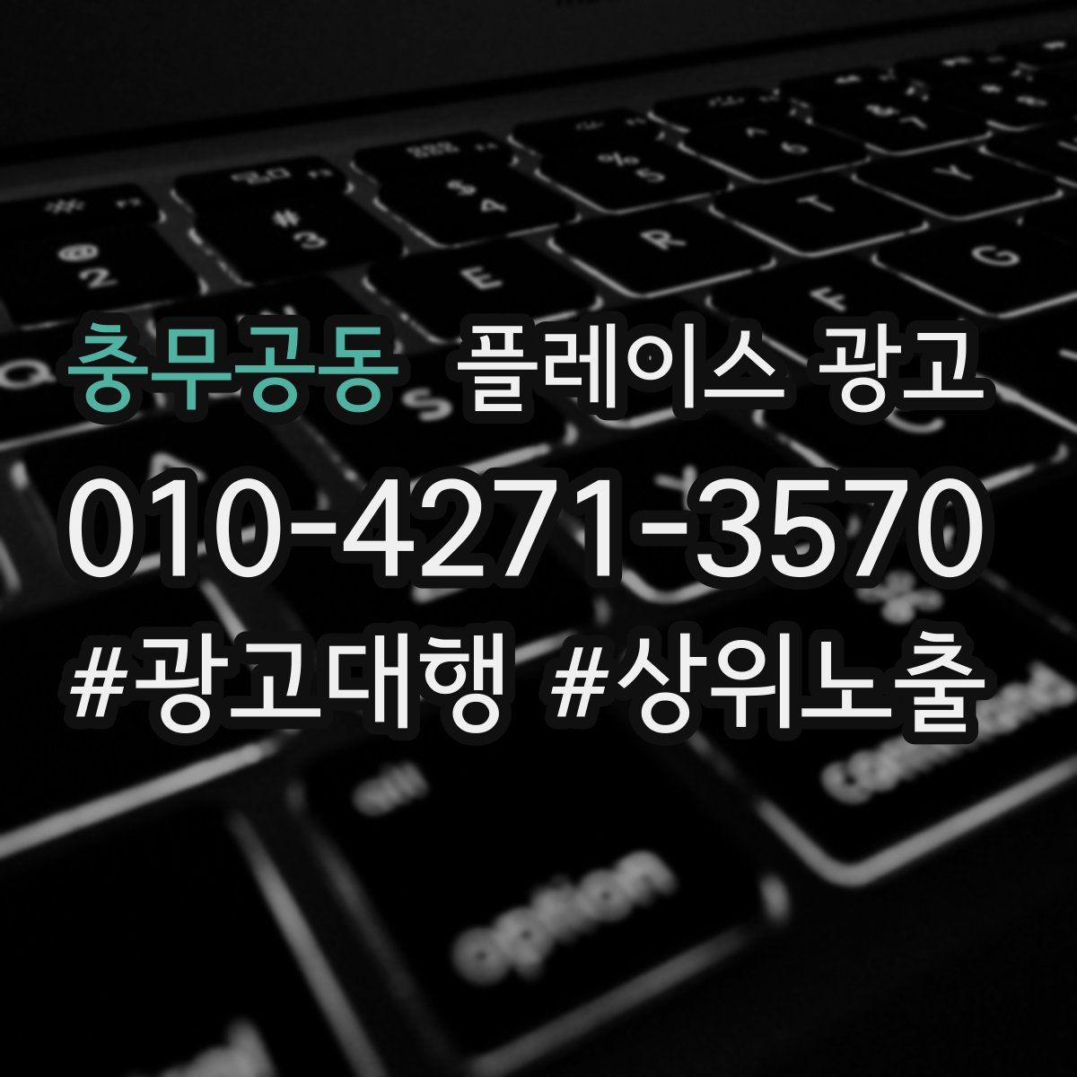 충무공동 플레이스 광고
