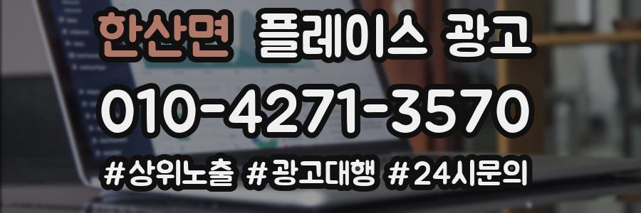 한산면 플레이스 광고