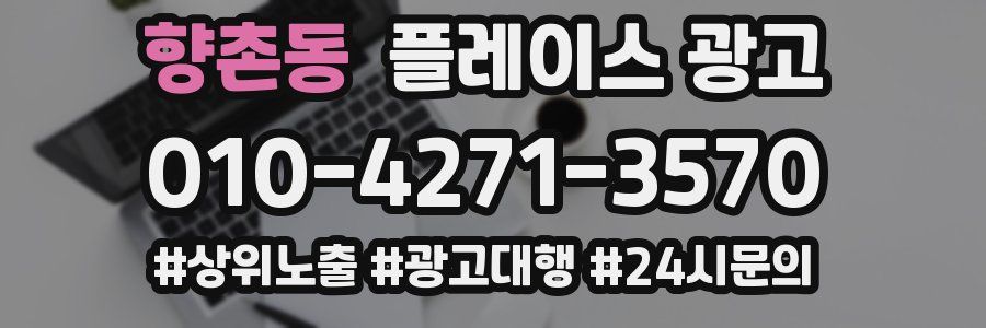 향촌동 플레이스 광고