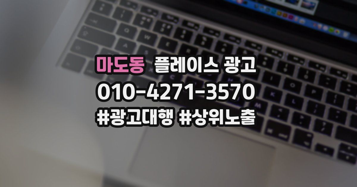 마도동 플레이스 광고