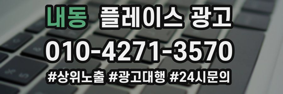 내동 플레이스 광고
