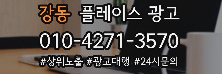 강동 플레이스 광고