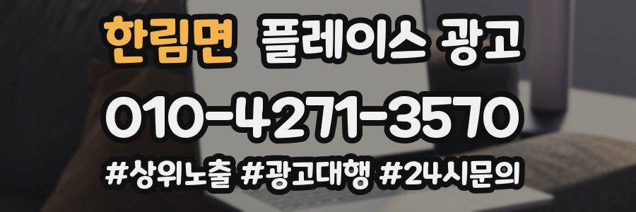 한림면 플레이스 광고