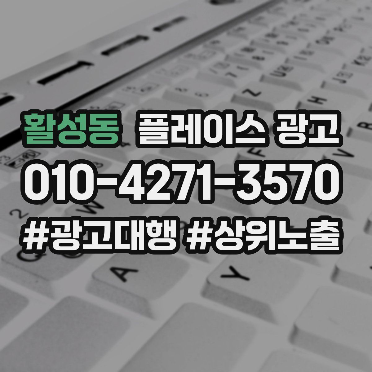 활성동 플레이스 광고