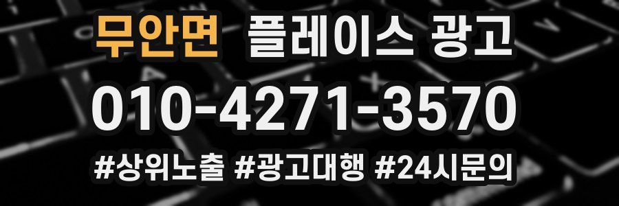 무안면 플레이스 광고