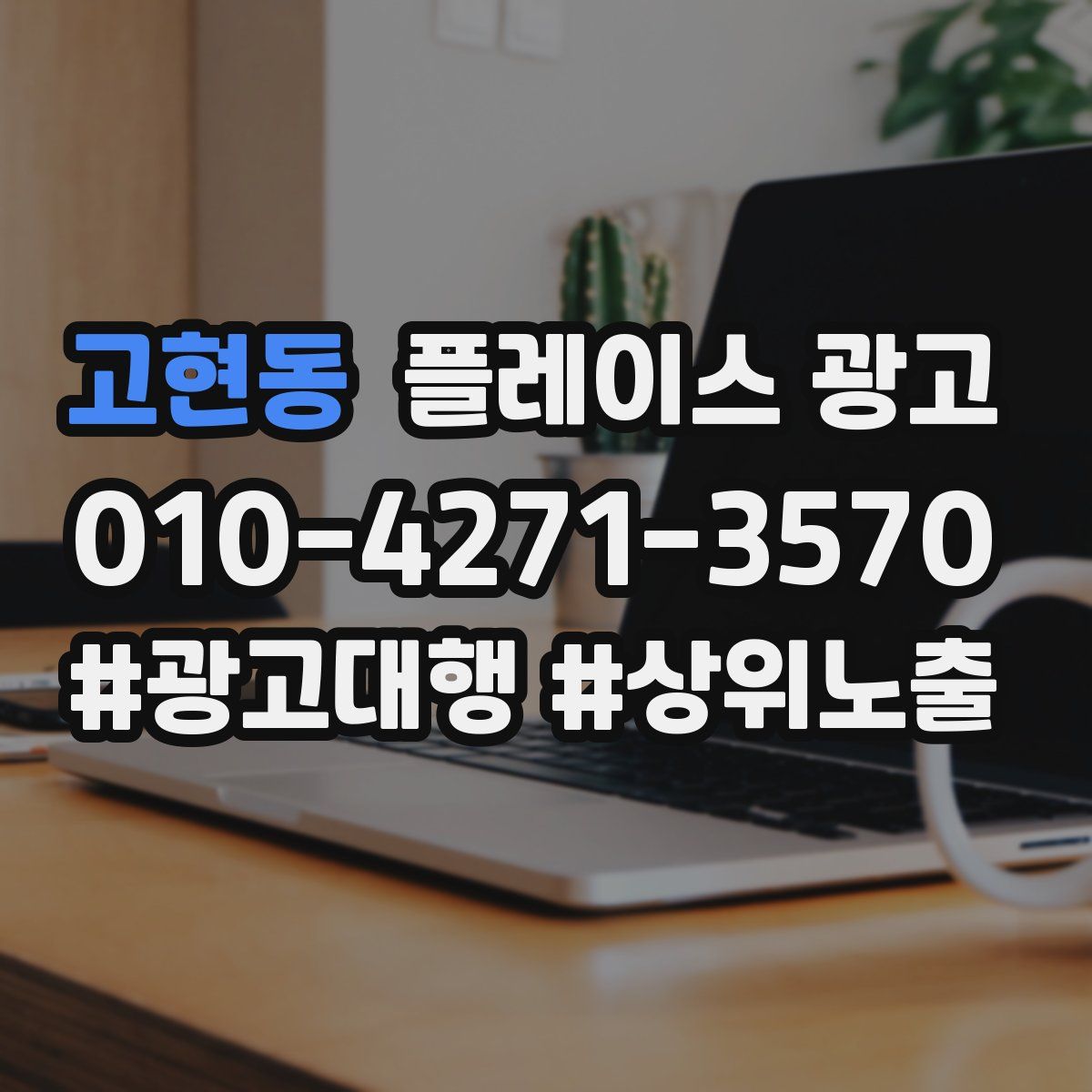 고현동 플레이스 광고