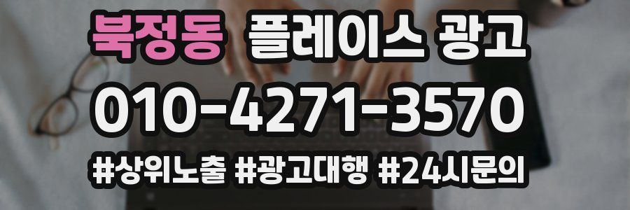 북정동 플레이스 광고