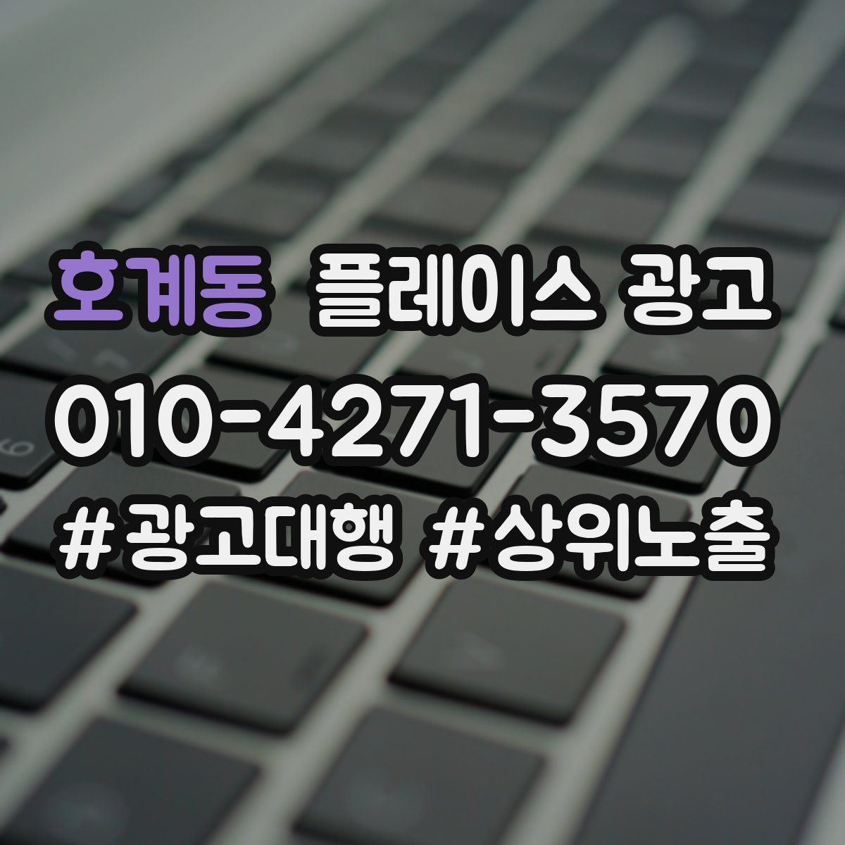 호계동 플레이스 광고