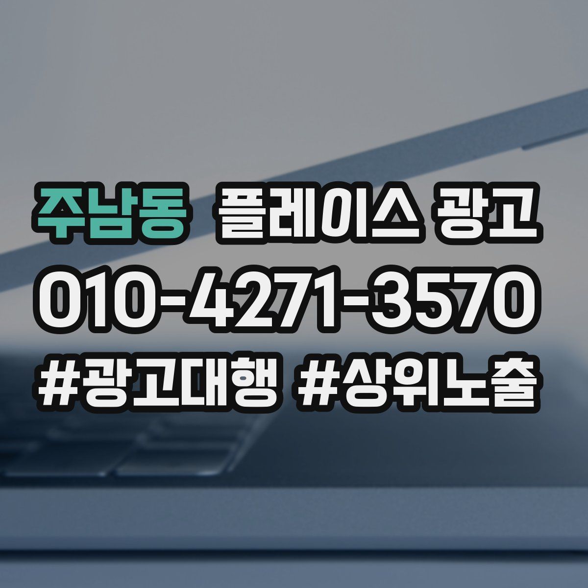 주남동 플레이스 광고