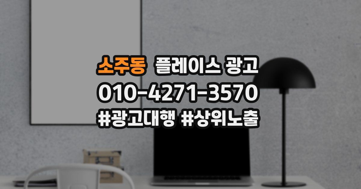 소주동 플레이스 광고