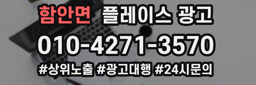 함안면 플레이스 광고