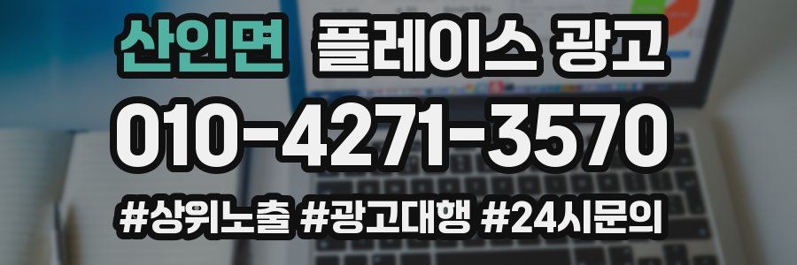 산인면 플레이스 광고