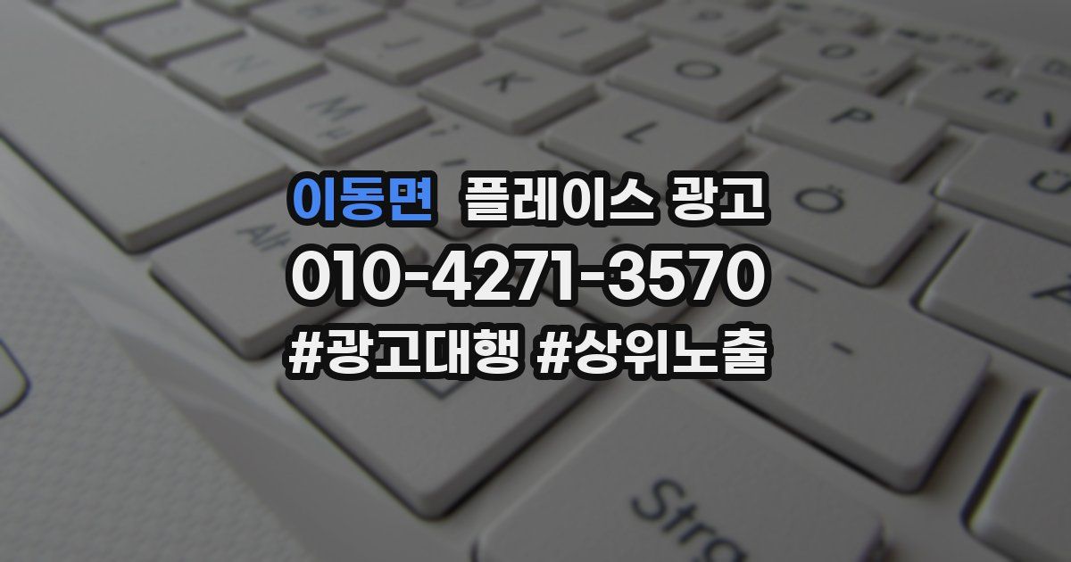 이동면 플레이스 광고