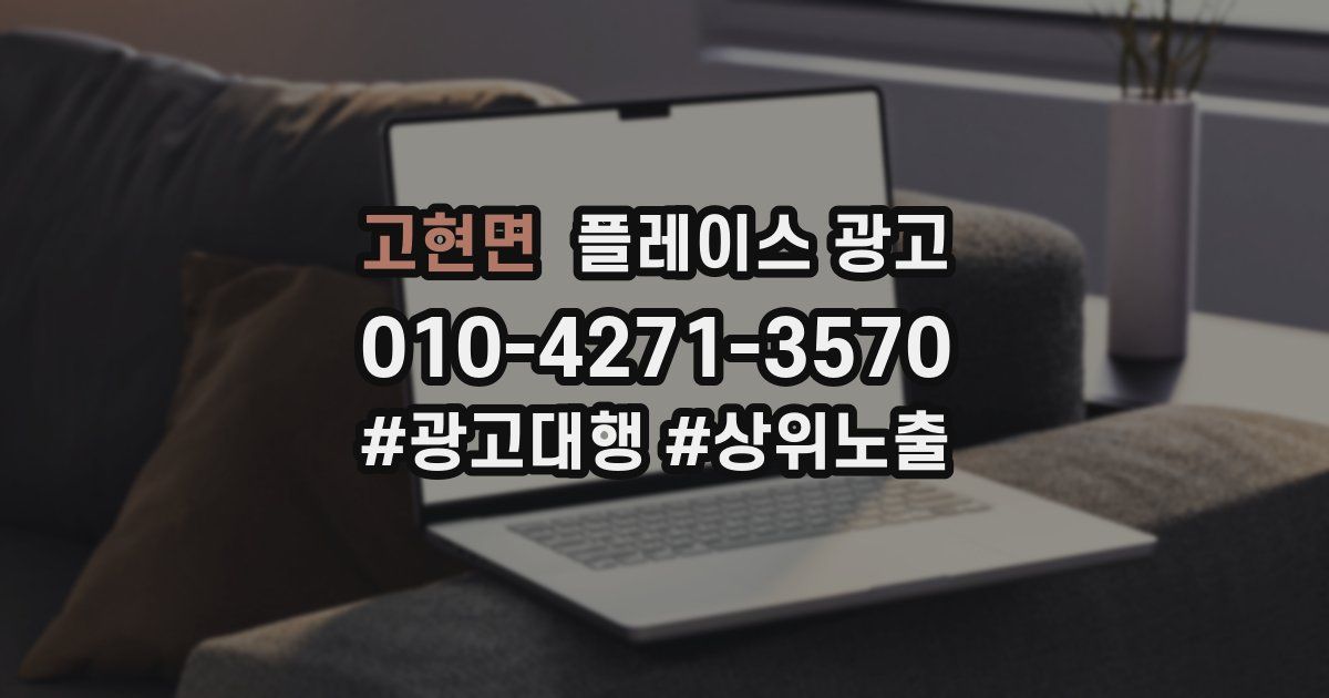 고현면 플레이스 광고
