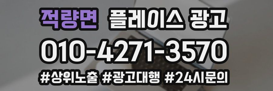 적량면 플레이스 광고
